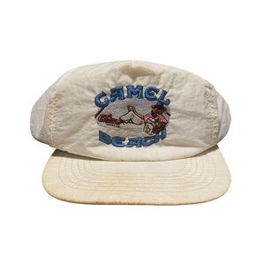 Vintage Camel Beach Cigarette Snapback Hat Cap 90s Y2K FLAWED